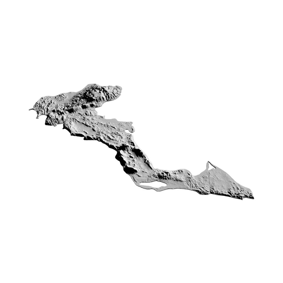 Corfu, Greece Terrain Map design preview, countries & world