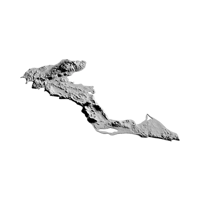 Corfu, Greece Terrain Map design preview, countries & world