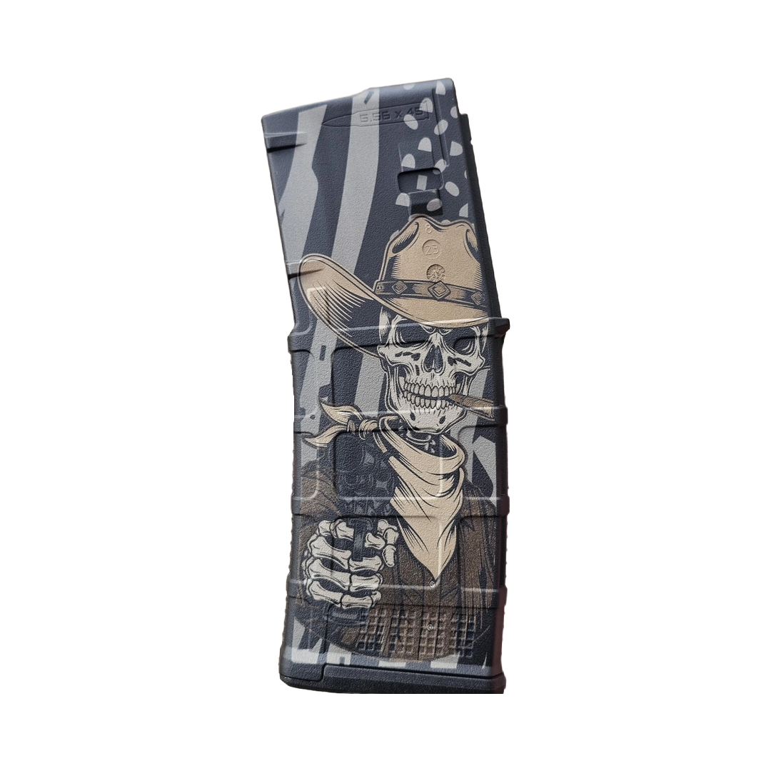 Cowboy Skeleton MAG design preview, pmag designs