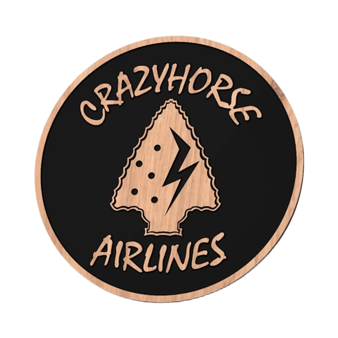 160th SOAR Crazyhorse Airlines detail view, ready for laser cutting and CNC routing