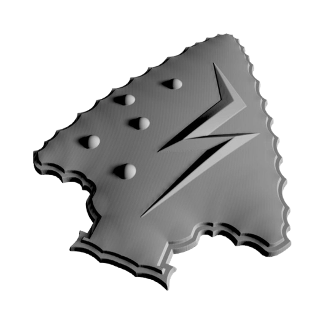 160 SOAR Crazyhorse Airlines detail view, ready for 3D printing and CNC routing