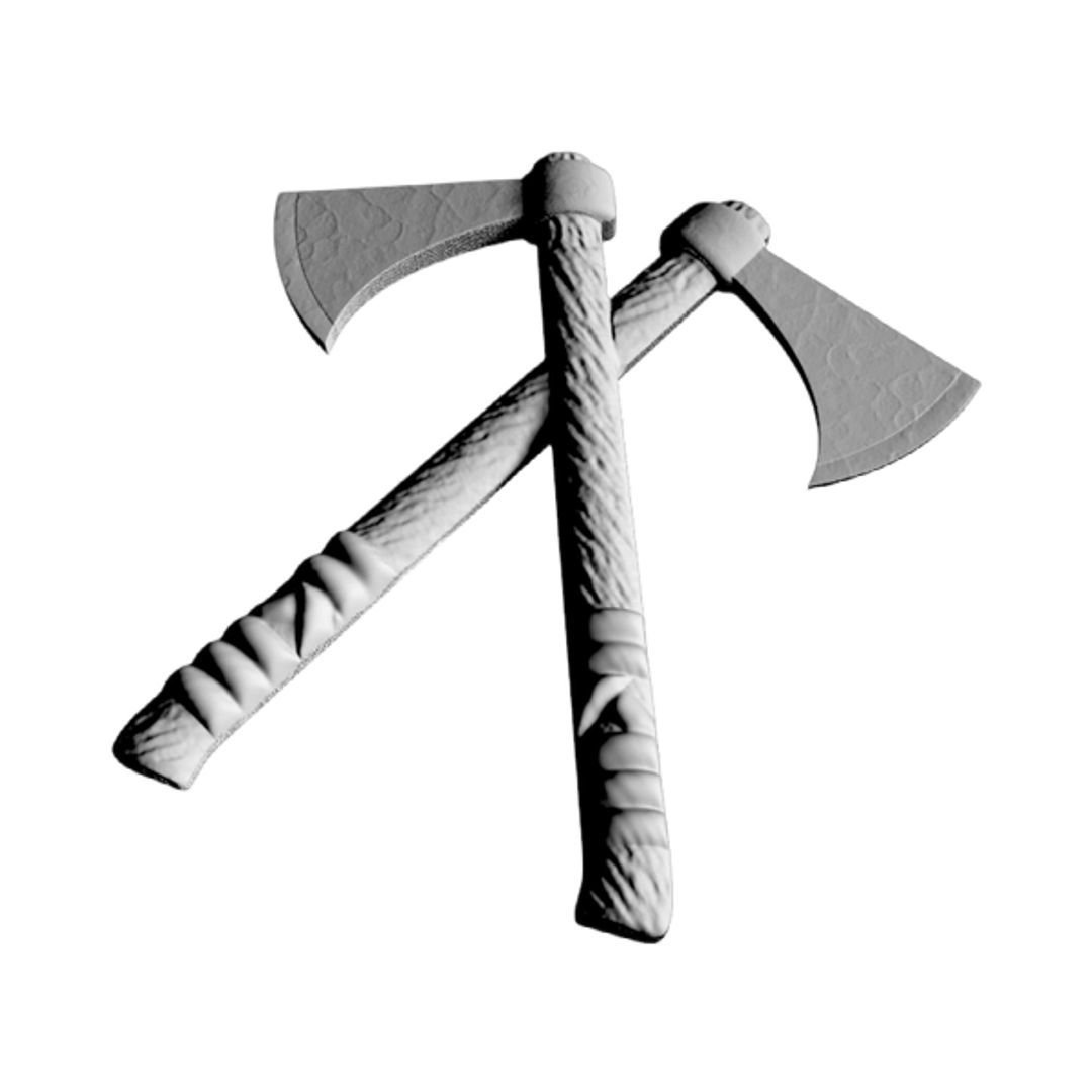 Crossing Axes detail view, ready for 3D printing and CNC routing
