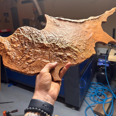 Cyprus Terrain Map STL file included with instant download