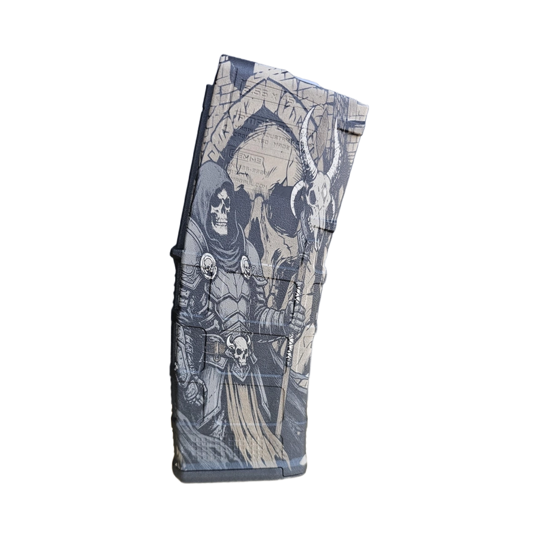 Dark Overlord MAG Fiber Laser Engraving Design detail view, ready for digital crafting