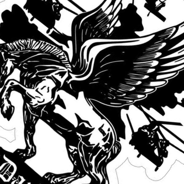 160th SOAR Darkhorse detail view, ready for laser cutting and CNC routing