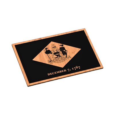 Delaware State Flag SVG file for laser cutting and CNC routing, LightBurn and Vectric ready
