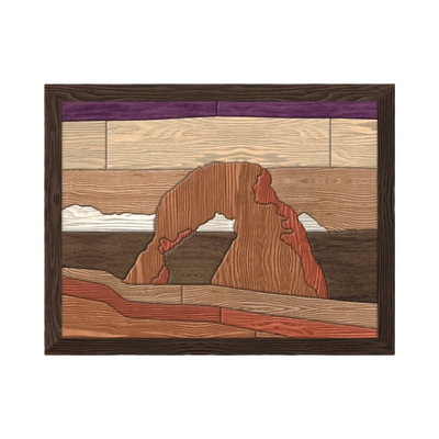 Delicate Arch Intarsia Pattern SVG file for digital crafting, LightBurn and Vectric ready