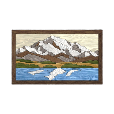 Denali Intarsia Pattern SVG file for digital crafting, LightBurn and Vectric ready