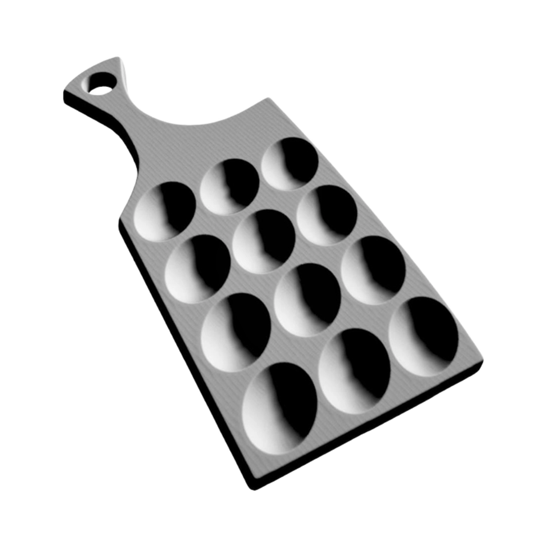 Deviled Egg Tray Bundle detail view, ready for 3D printing and CNC routing