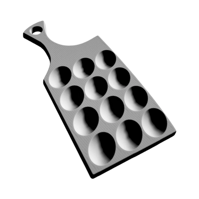 Deviled Egg Tray Bundle detail view, ready for 3D printing and CNC routing