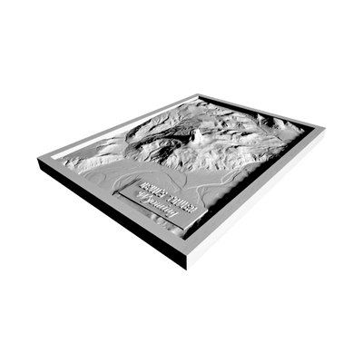 Devil's Tower, Wyoming Terrain Map design preview, us states