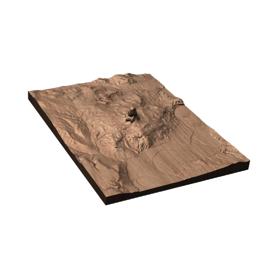 Devil's Tower, Wyoming Terrain Map STL file included with instant download