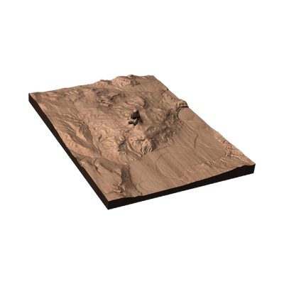 Devil's Tower, Wyoming Terrain Map STL file included with instant download