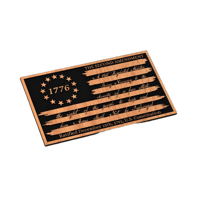 Distressed 2A 1776 Betsy Ross Flag SVG file for laser cutting and CNC routing, LightBurn and Vectric ready