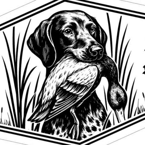 Dog Mallard Hunting Leather Patch compatible with LightBurn and Vectric