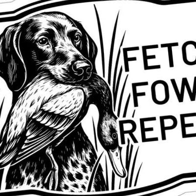 Dog Mallard Hunting Leather Patch design preview, patches, badges & insignia