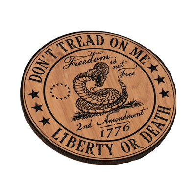 Don't Tread on Me - Liberty or Death SVG file for digital crafting, LightBurn and Vectric ready