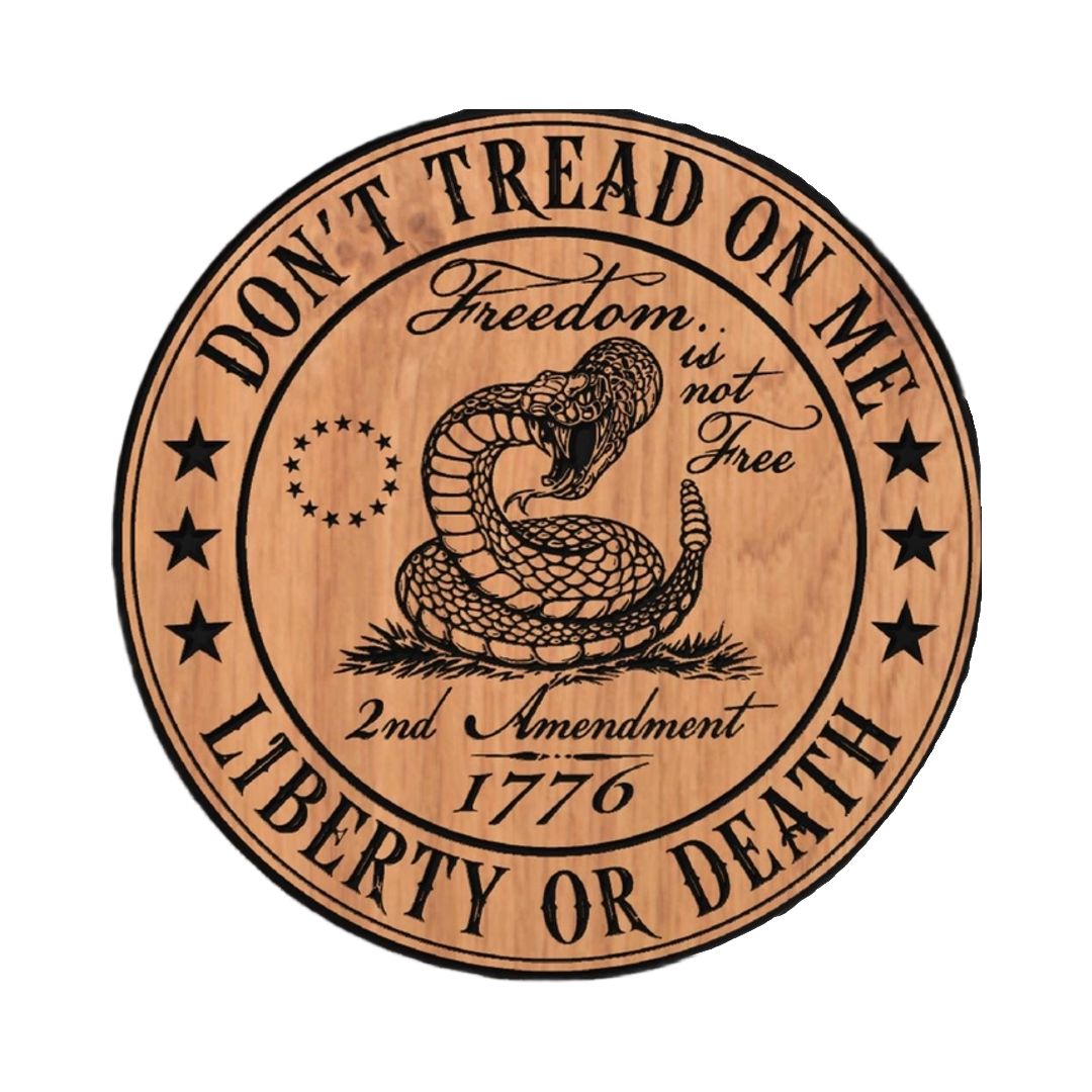 Don't Tread on Me - Liberty or Death design preview, patriotic & americana