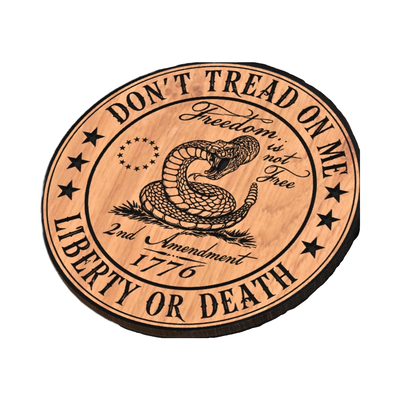 Don't Tread on Me - Liberty or Death detail view, ready for digital crafting