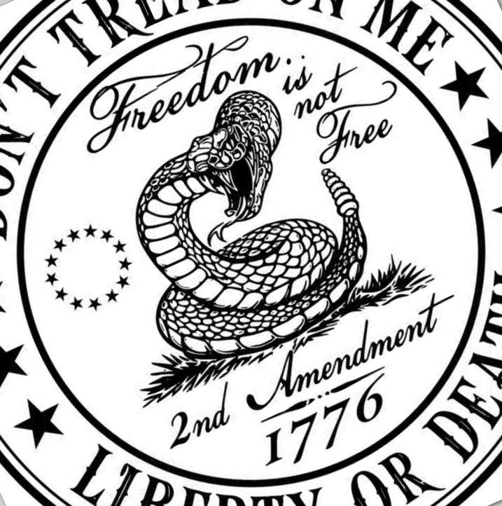 Don't Tread on Me - Liberty or Death SVG file included with instant download