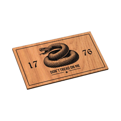 Don't Tread On Me SVG file for laser cutting and CNC routing, LightBurn and Vectric ready