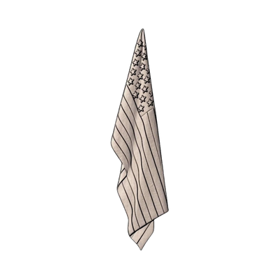 Draped American Flag STL file for 3D printing and CNC routing, LightBurn and Vectric ready