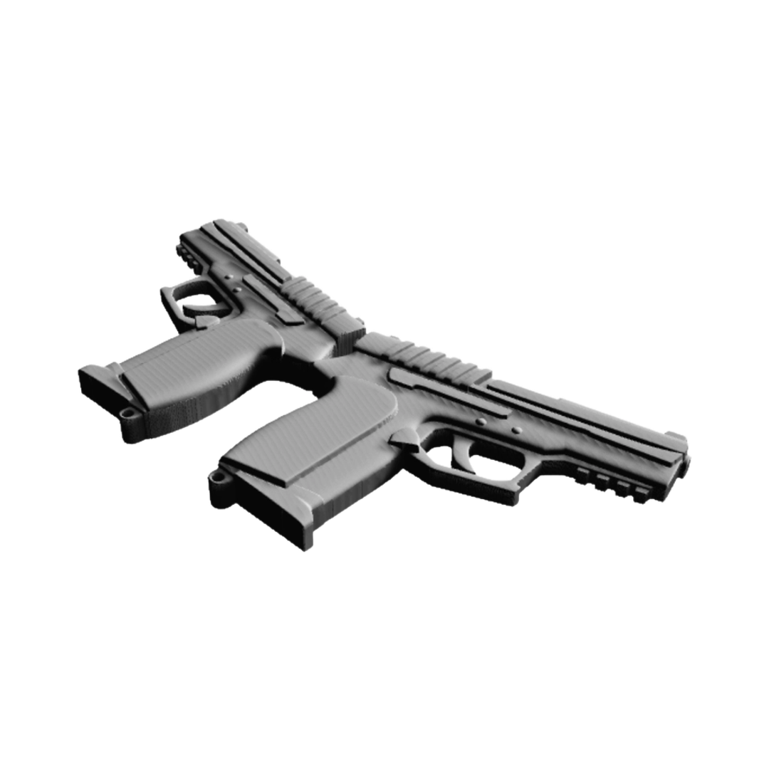 Dual Pistols detail view, ready for digital crafting
