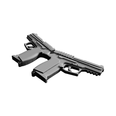 Dual Pistols detail view, ready for digital crafting