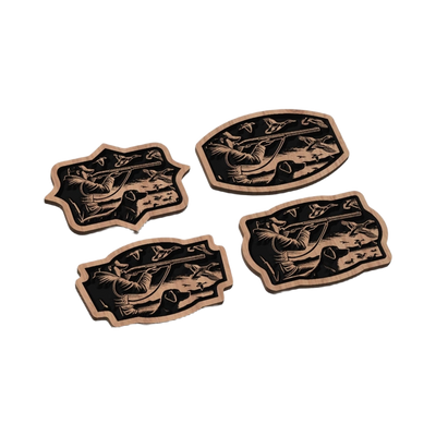 Duck Hunting Leather Patch design preview, patches, badges & insignia