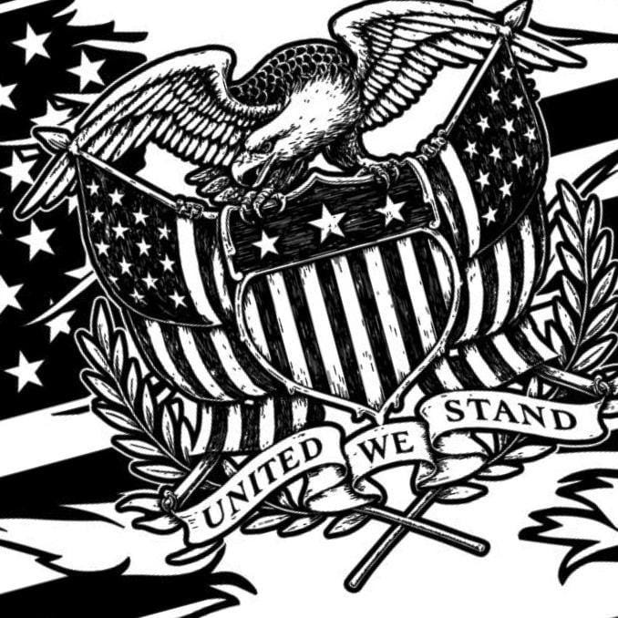 Eagle Crest American Flag SVG file included with instant download