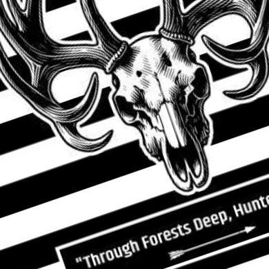U.S. Elk Hunting Flag detail view, ready for laser cutting and CNC routing