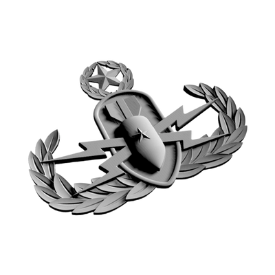 Explosive Ordnance Disposal (EOD) Badge File detail view, ready for 3D printing and CNC routing