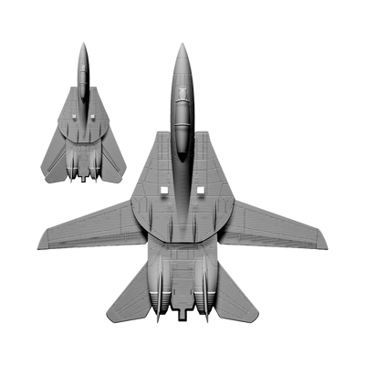F-14 Tomcat STL file for digital crafting, LightBurn and Vectric ready