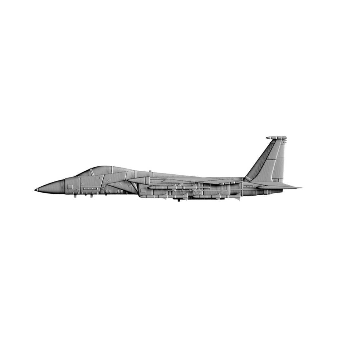 F-15 Strike Eagle STL file for 3D printing and CNC routing, LightBurn and Vectric ready