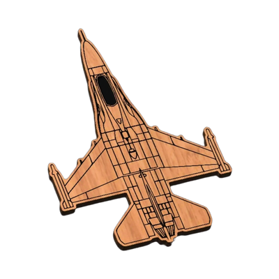 F-16 Falcon SVG file for laser cutting and CNC routing, LightBurn and Vectric ready