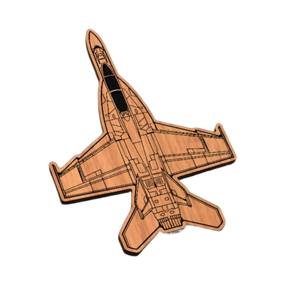 F-18 Hornet SVG file for laser cutting and CNC routing, LightBurn and Vectric ready