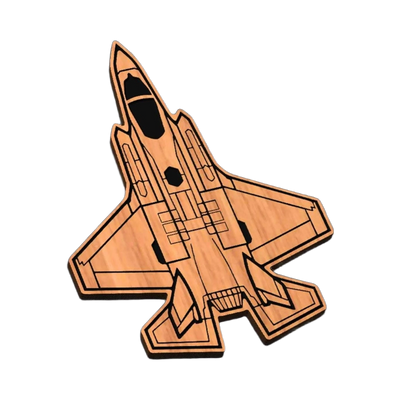 F-35 Lightning SVG file for laser cutting and CNC routing, LightBurn and Vectric ready