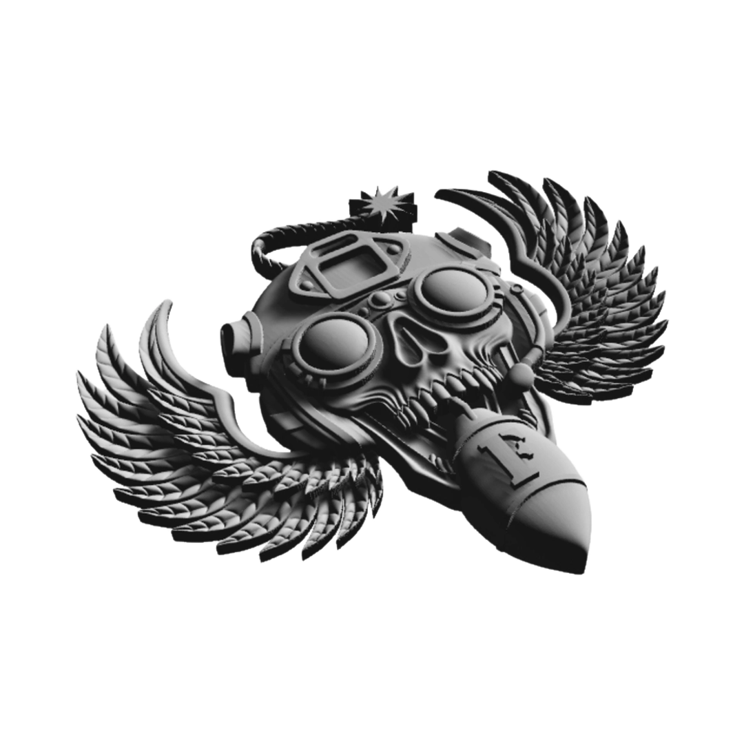F Bomb Skull Operator design preview, skulls & skeletons