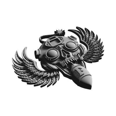 F Bomb Skull Operator design preview, skulls & skeletons