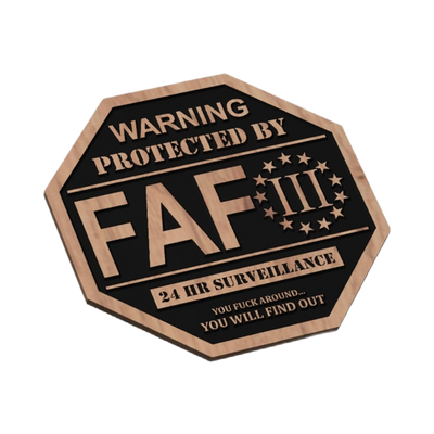 Fafo Security Sign design preview, 2nd amendment & freedom