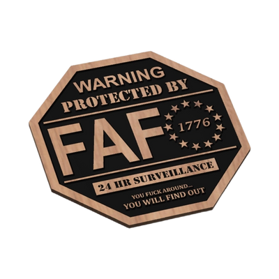 Fafo Security Sign SVG file included with instant download