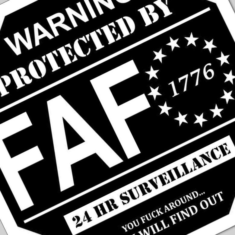 Fafo Security Sign design preview, 2nd amendment & freedom