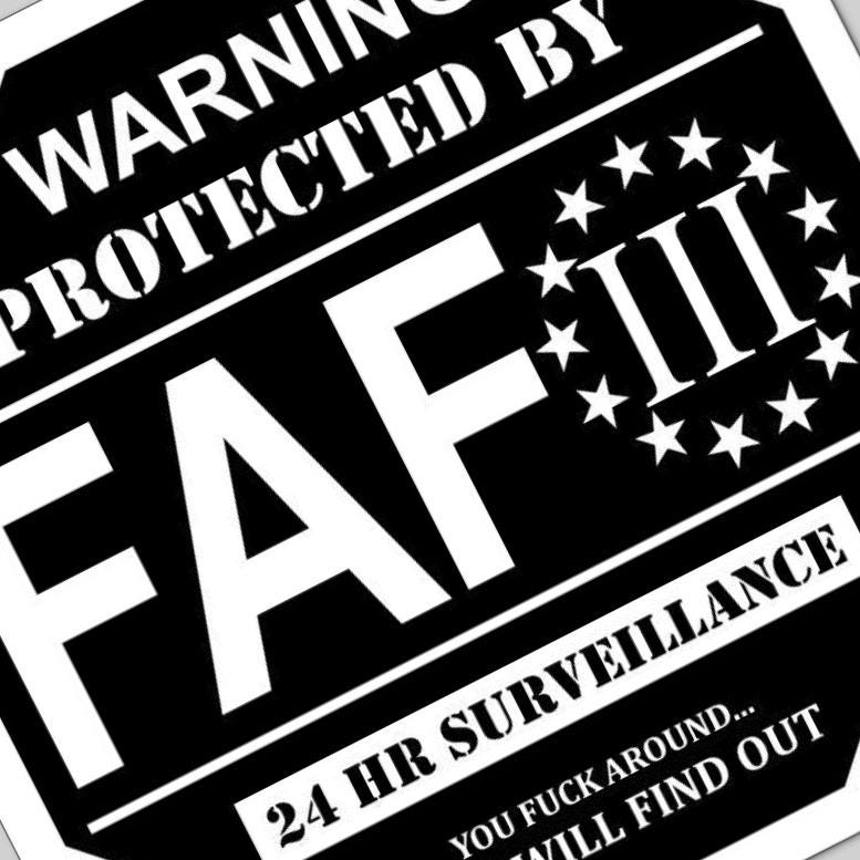 Fafo Security Sign detail view, ready for laser cutting and CNC routing