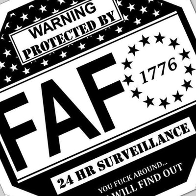 Fafo Security Sign SVG file included with instant download
