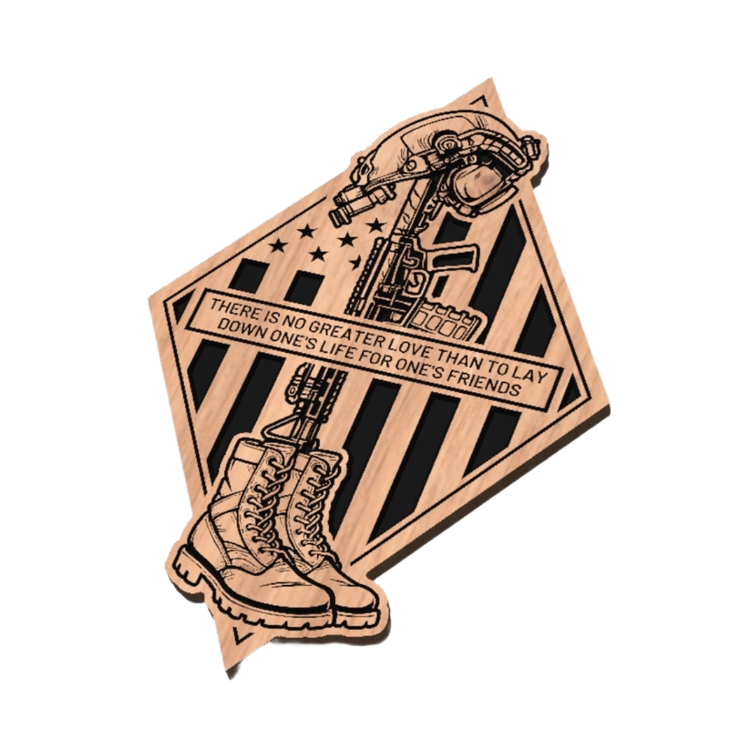 Fallen Soldier Memorial design preview, veterans & tribute