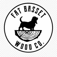 Fat Basset Wood Co. logo