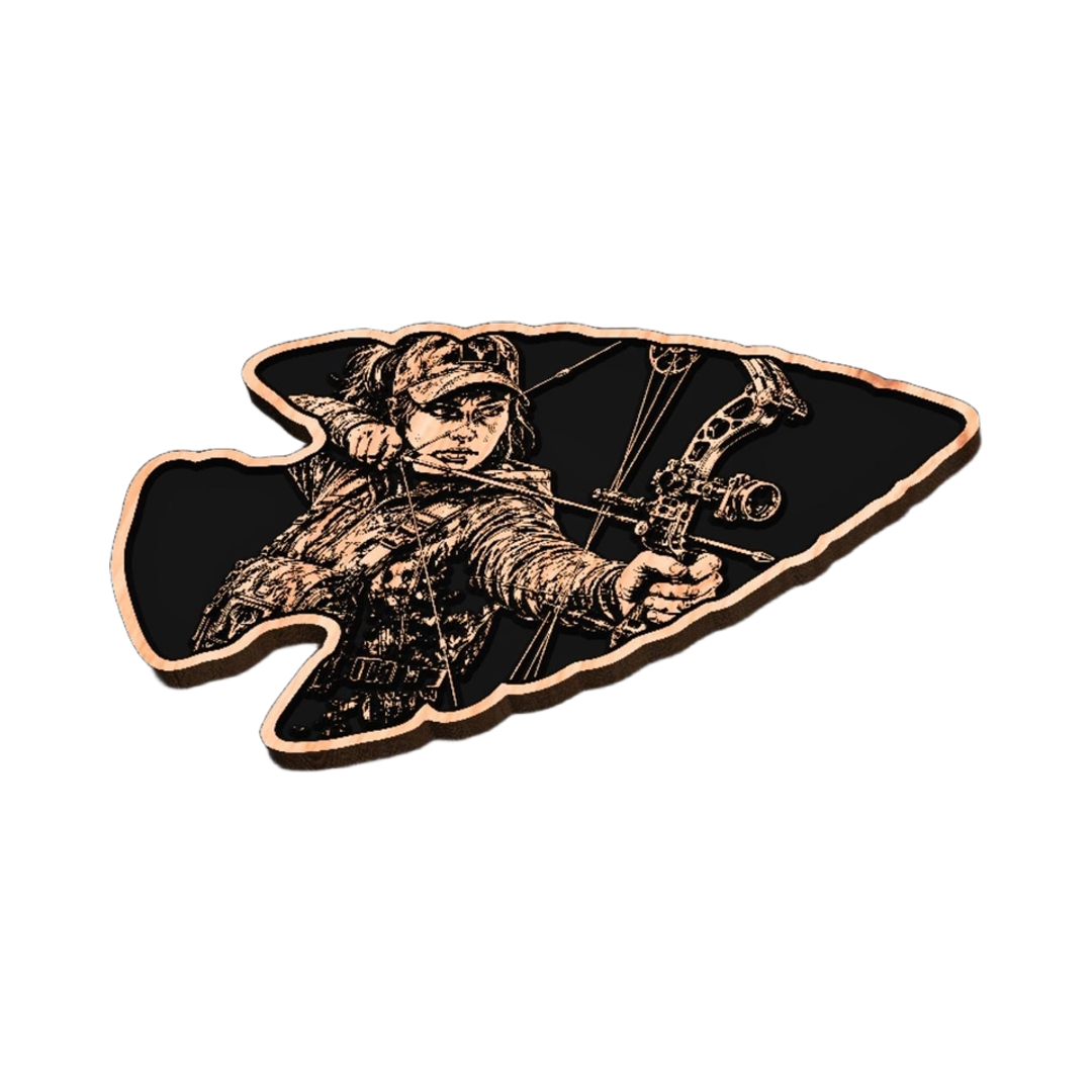 Female Hunter Arrowhead detail view, ready for digital crafting