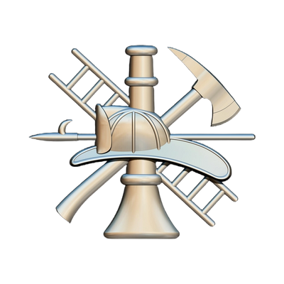 Firefighter Scramble STL file for digital crafting, LightBurn and Vectric ready