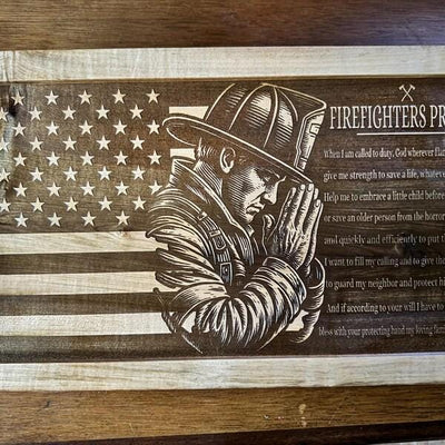 Firefighter Prayer SVG file included with instant download