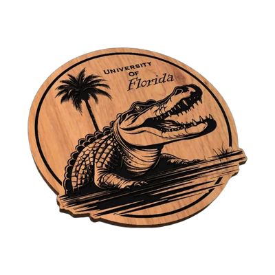 Florida Alligator Design SVG file for laser cutting and CNC routing, LightBurn and Vectric ready